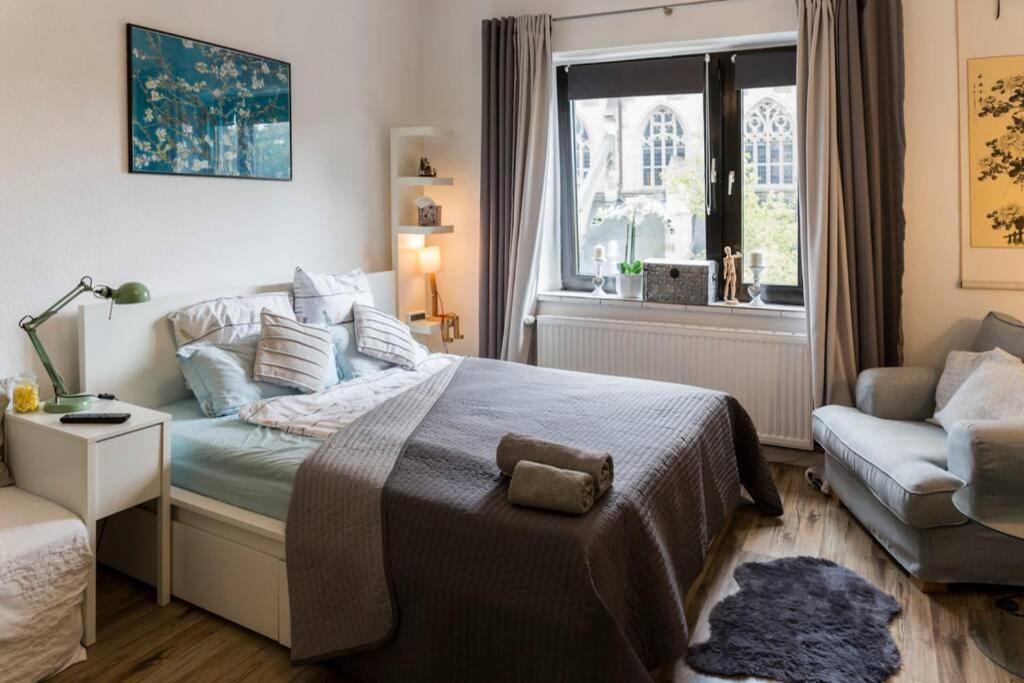 Beautiful Cozy 1-Room Apartment, Near Rhine Düsseldorf Zewnętrze zdjęcie